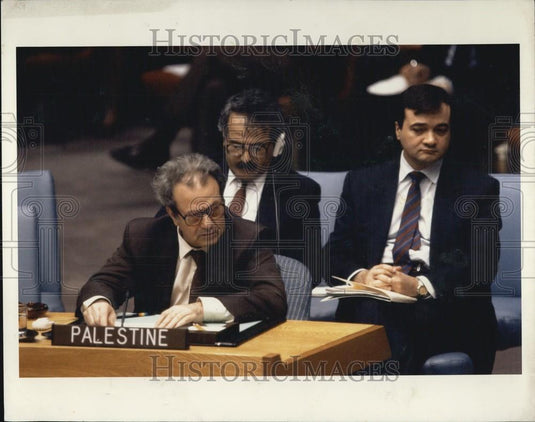Press Photo Palestine Spokesperson - Historic Images