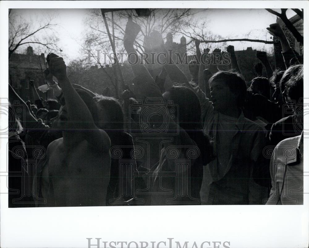 1970 Press Photo Demonstrators for the Liberator of the Panthers - Historic Images