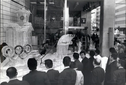 Press Photo Ice decorations for Winter Olympics - Historic Images