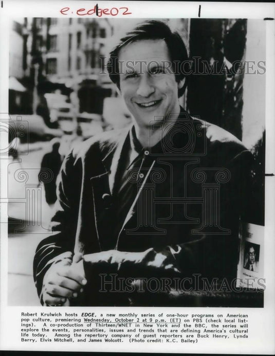 Press Photo Robert Krulwich on "Edge" - cvp22903 - Historic Images