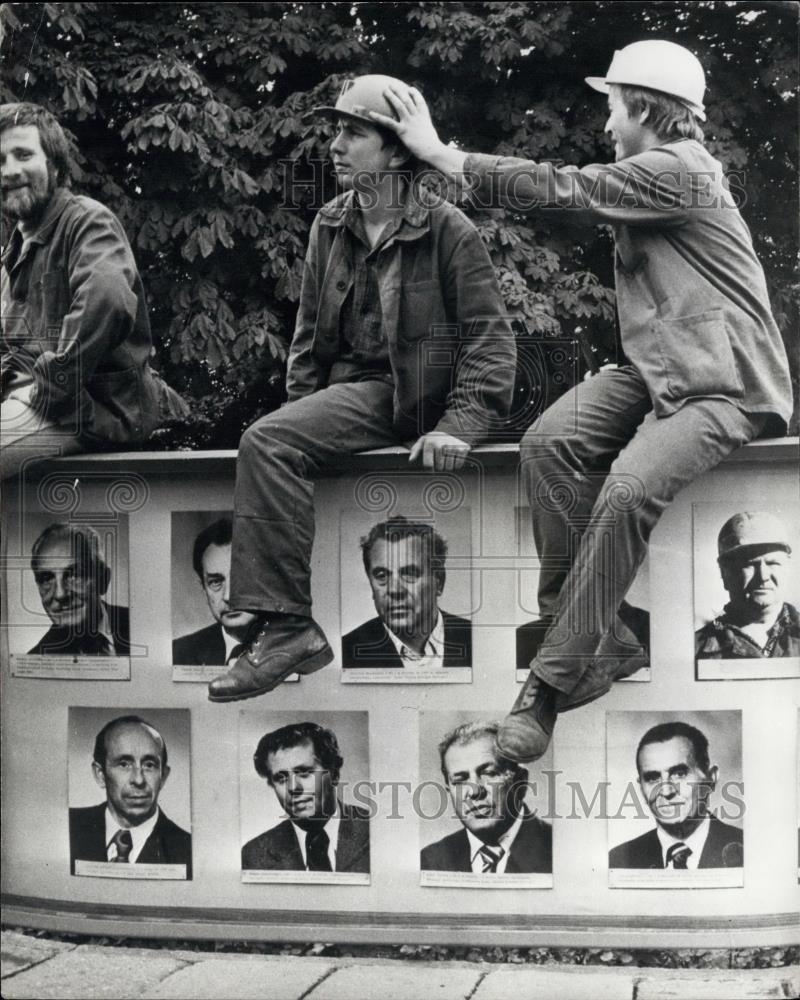 1980 Press Photo The Striking Workers Of Gdansk - Historic Images