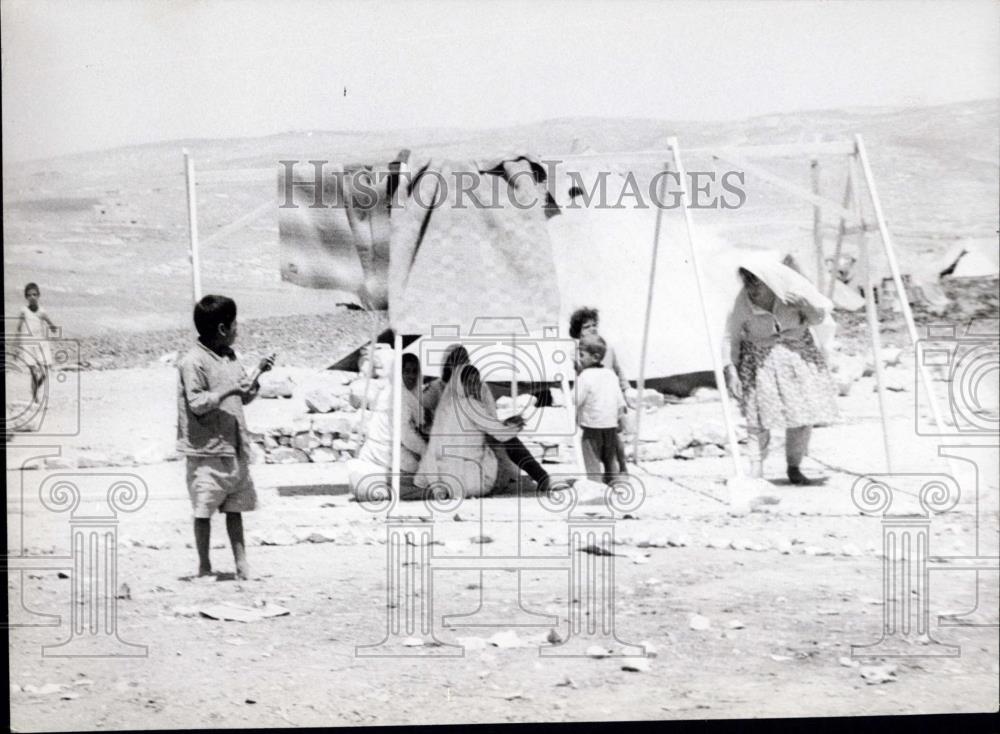 1967 Press Photo New Refugee Camps in Amman from the Western Bank of Jordan - Historic Images