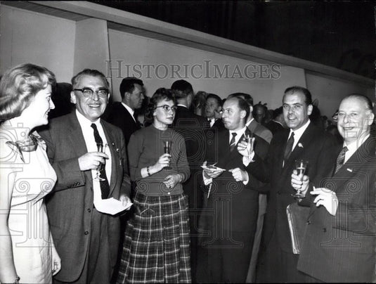 Press Photo Mrs. Birgitt-Steiff ,Mr. Vallendor,Mr.Diesel , Mr. Fleischmann - Historic Images