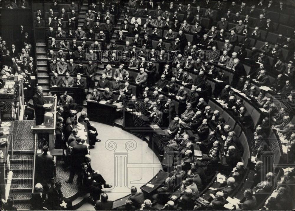 1958 Press Photo Extra ordinary session at the French National Assembly - Historic Images