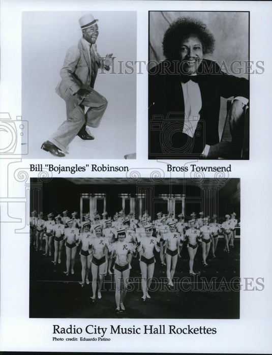 Undated Press Photo Bill Bojangles Robinson Bross Townsend Radio City Music Hall - Historic Images