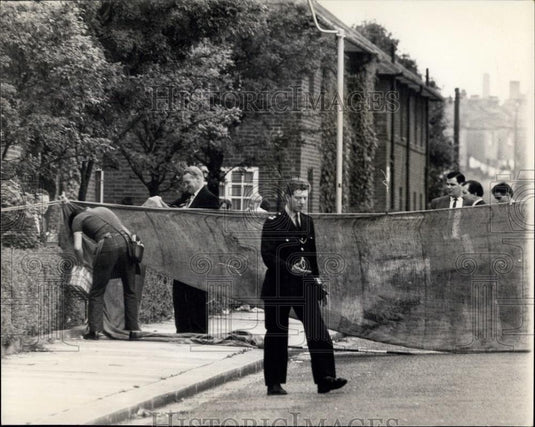 1966 Press Photo Scene where policemen were shot - Historic Images