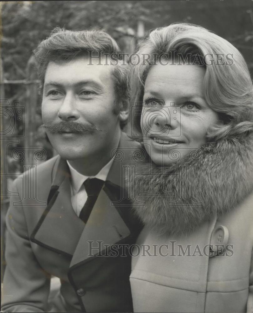 1968 Press Photo Actress Jill Bennett & playwright John Osborne - Historic Images