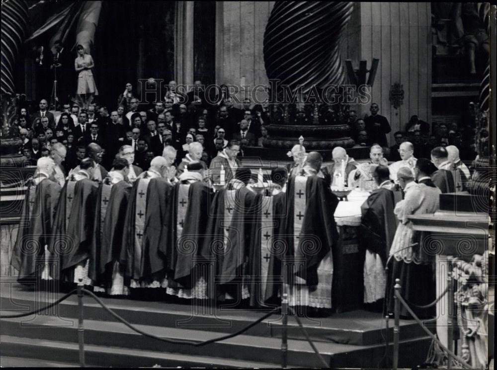1964 Press Photo Closing of Ecumenical Council - Part III Rome - Historic Images