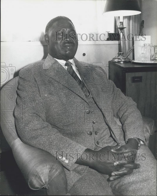 1978 Press Photo Chief Jeremiah Chirau, leader of the Zimbabwe - Historic Images