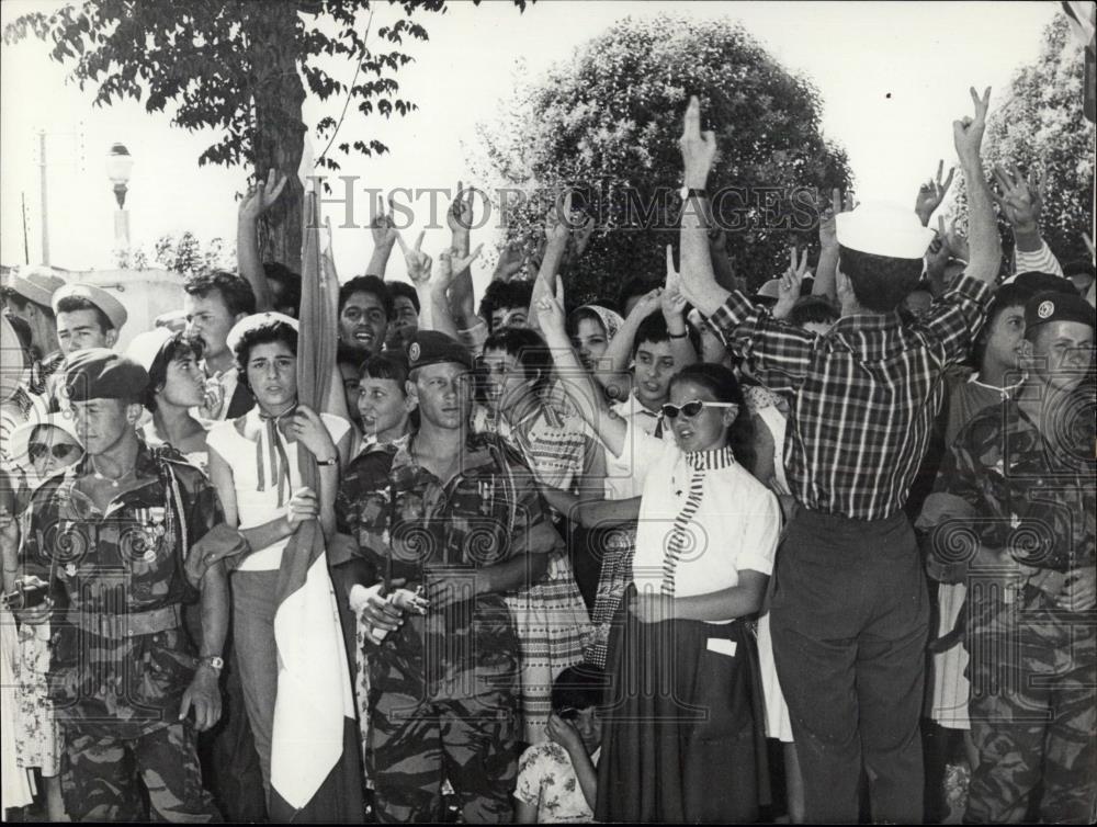 Press Photo General De Gaulle in Batna (Algeria) - Historic Images