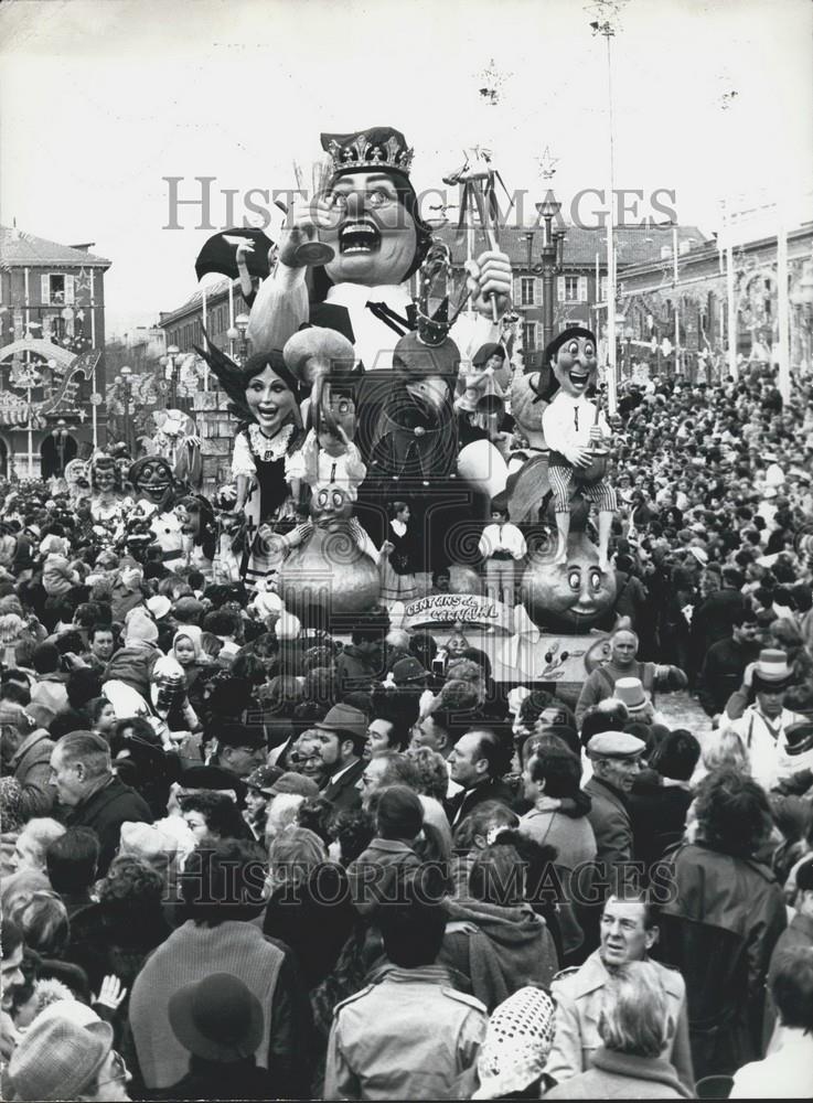 1984 Press Photo Nice Carnival Celebrates 100th Year - Historic Images