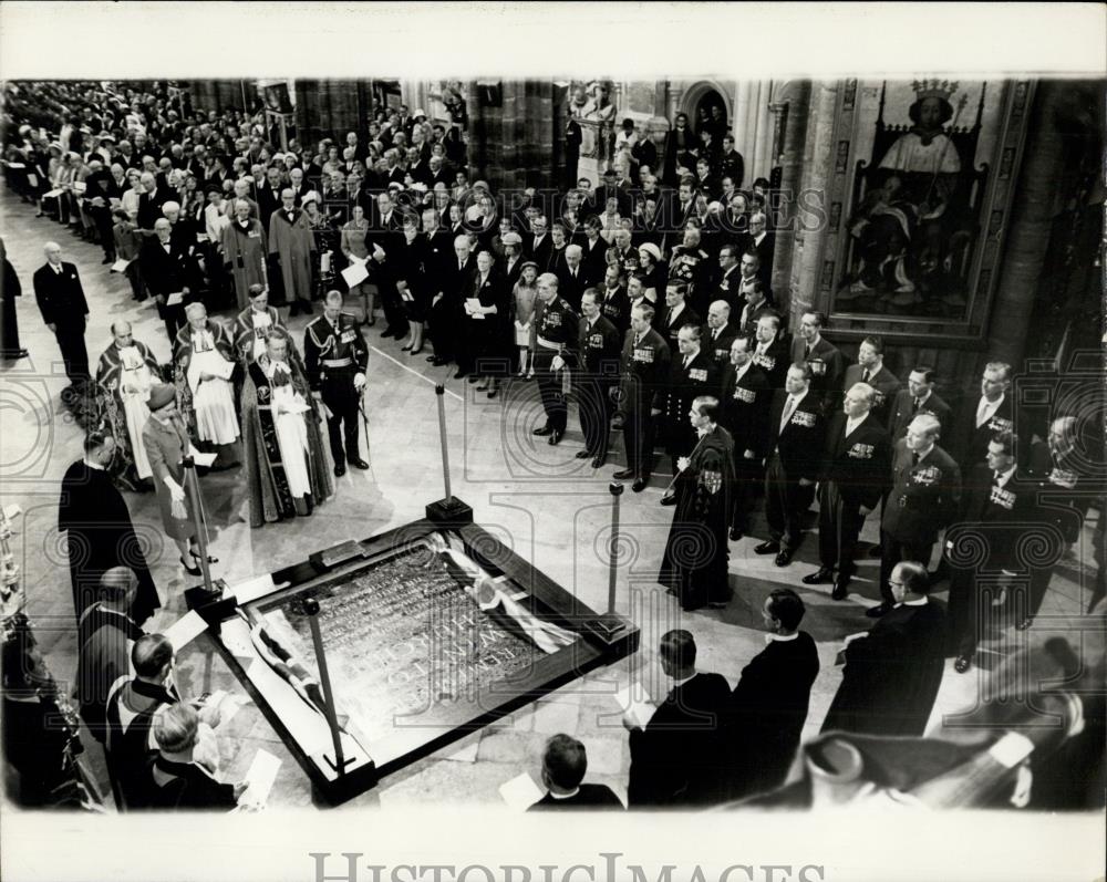 1965 Press Photo Battle Of Britain Service At Westminster Abbey - Historic Images