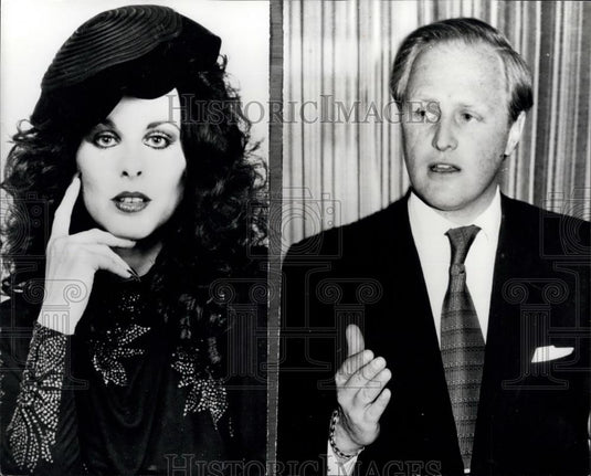 1979 Press Photo Winston Churchill Admits Affair With Soraya Kashoggi-Blackmail - Historic Images