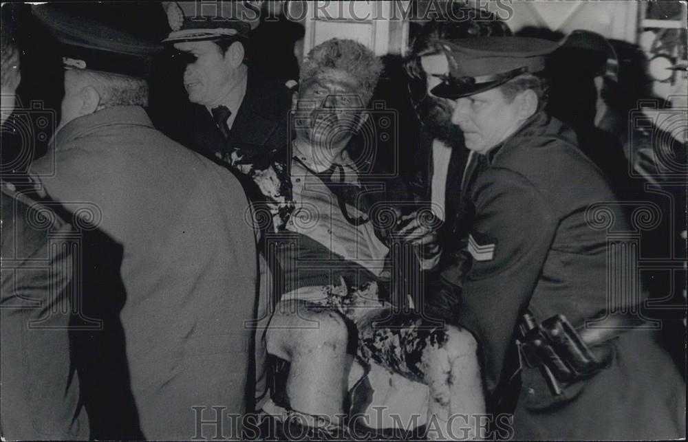 1973 Press Photo Left wing extremists of the Peronists rioting in Buenos Aires - Historic Images