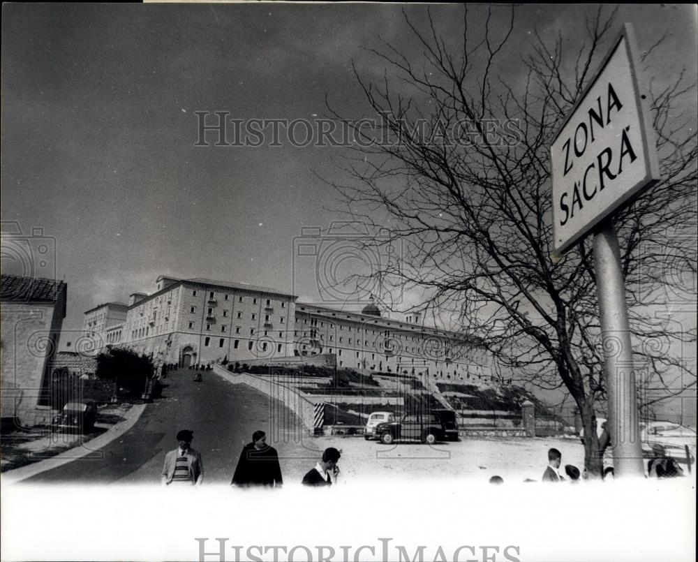 Press Photo Montecassino Rebuilt to Be Re-Consecrated By pope - Historic Images