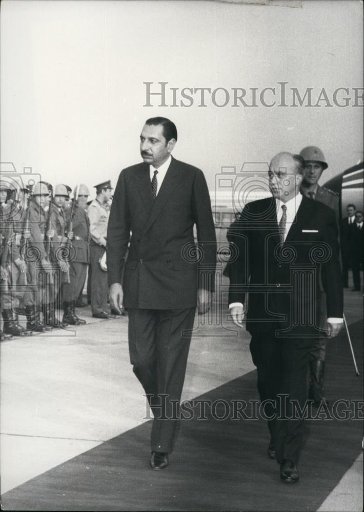 1970 Press Photo Afghanistan Premier Noor Ahmed Etamadi - Historic Images