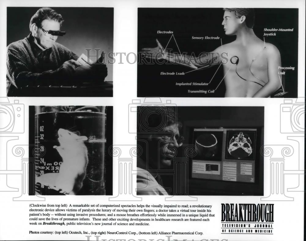 1996 Press Photo Breakthrough: Televisions Journal of Science &amp; Medicine - Historic Images