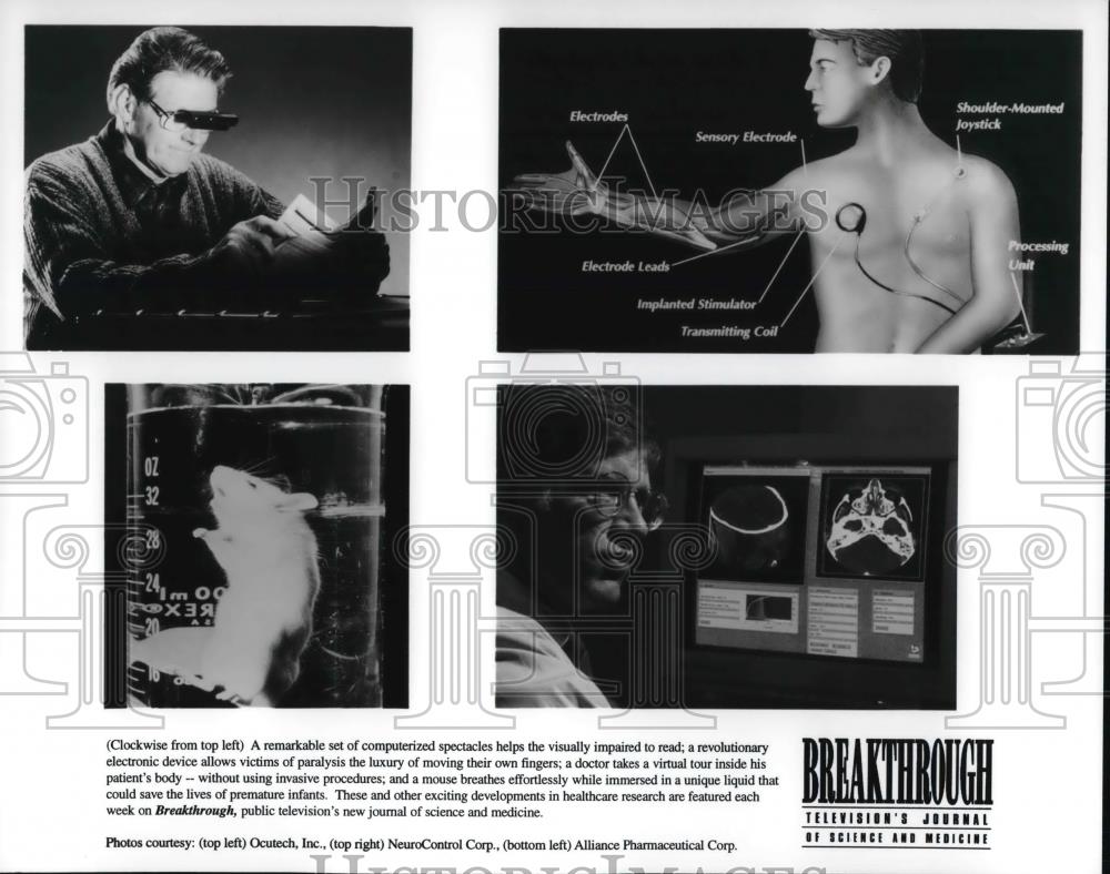 1996 Press Photo Breakthrough: Televisions Journal of Science & Medicine - Historic Images