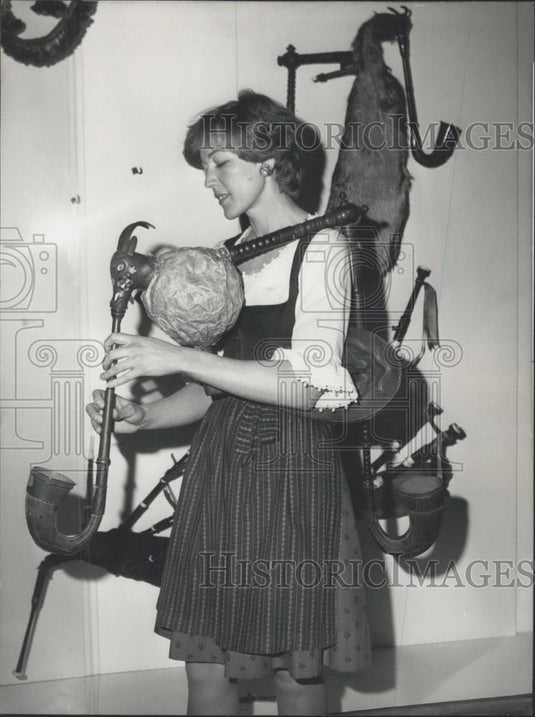 1974 Press Photo Deutsches Museum In Munich,New Musical Department - Historic Images