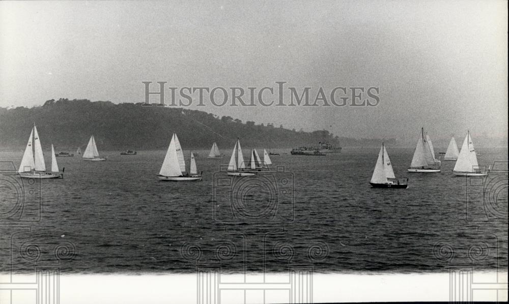 1968 Press Photo single-handed transatlantic yacht race from Plymouth: - Historic Images