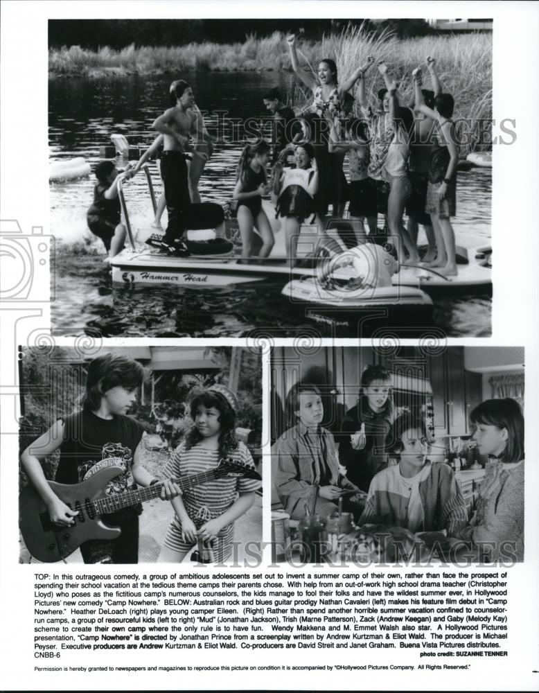 1995 Press Photo Christopher Lloyd, Nathan Cavaleri in Camp Nowhere - cvp28003 - Historic Images