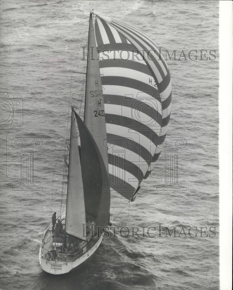 1977 Press Photo Whitebread Round-The-World Yacht Race,Dutch Ketch Tielsa - Historic Images