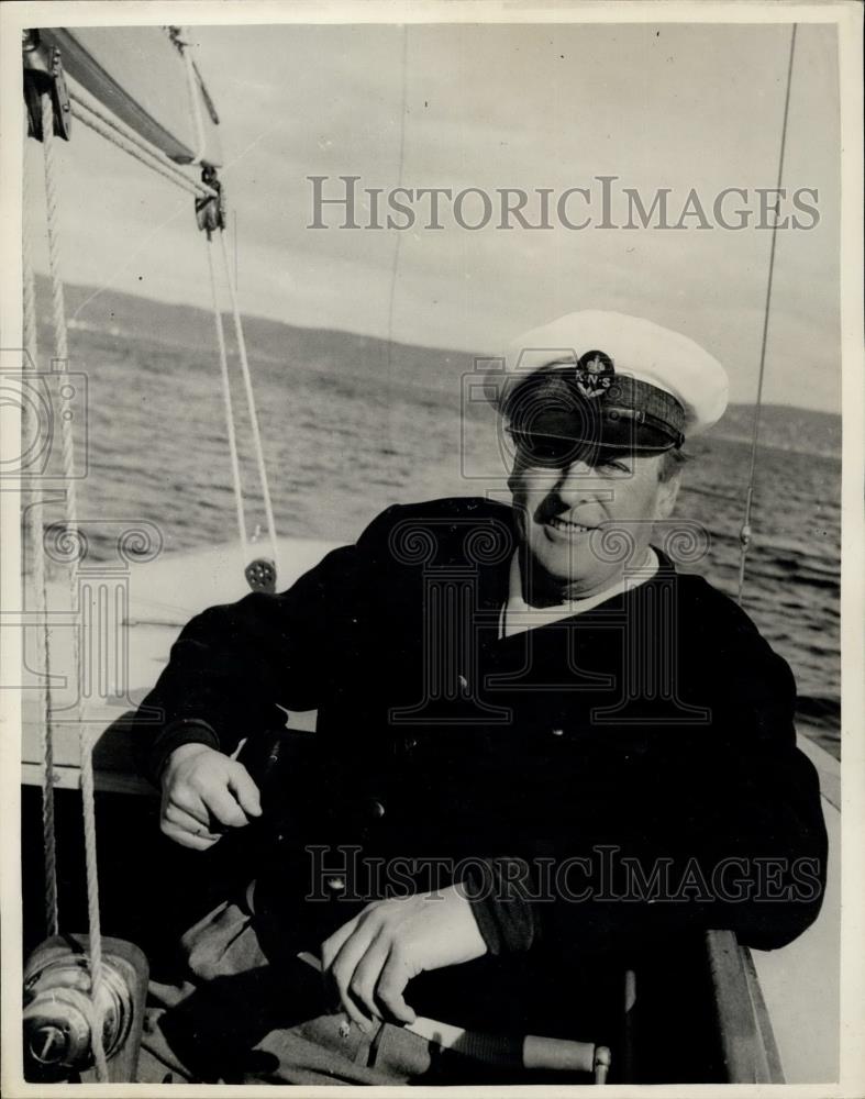 1953 Press Photo Crown Prince Olav of Norway - Historic Images