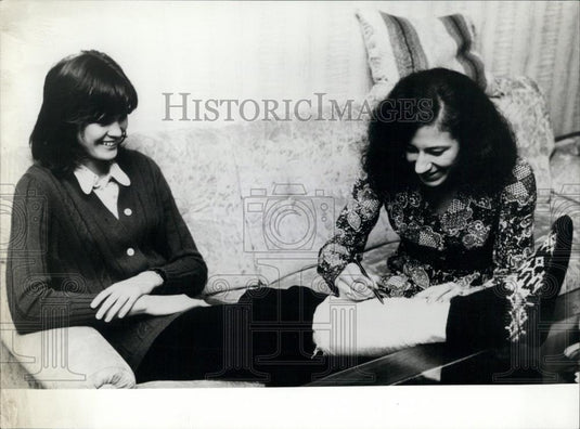 1972 Press Photo Olympic Gold Medal Winner Ulrkie Meyforth & Yordanka Blajoeva - Historic Images