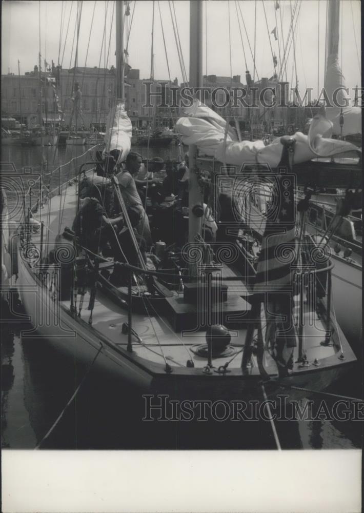 1959 Press Photo US Yacht &quot;Carina&quot; Wins Plymouth La Rochelle Race - Historic Images