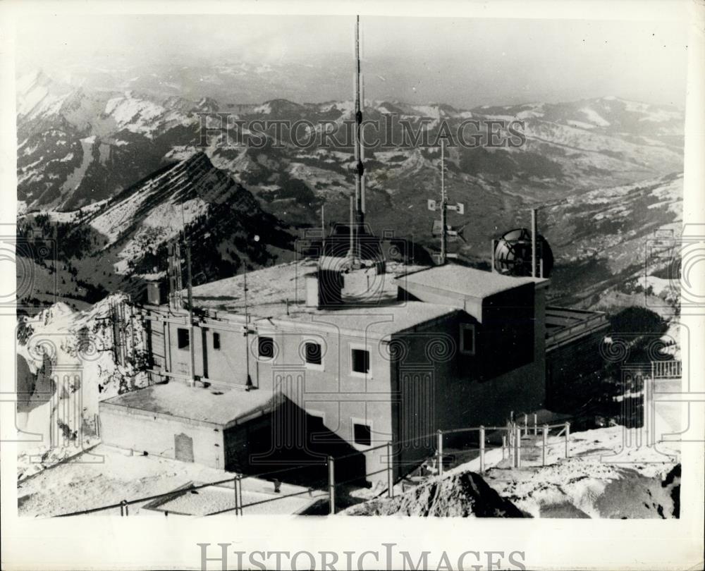 1958 Press Photo Europes highest Television station - Historic Images