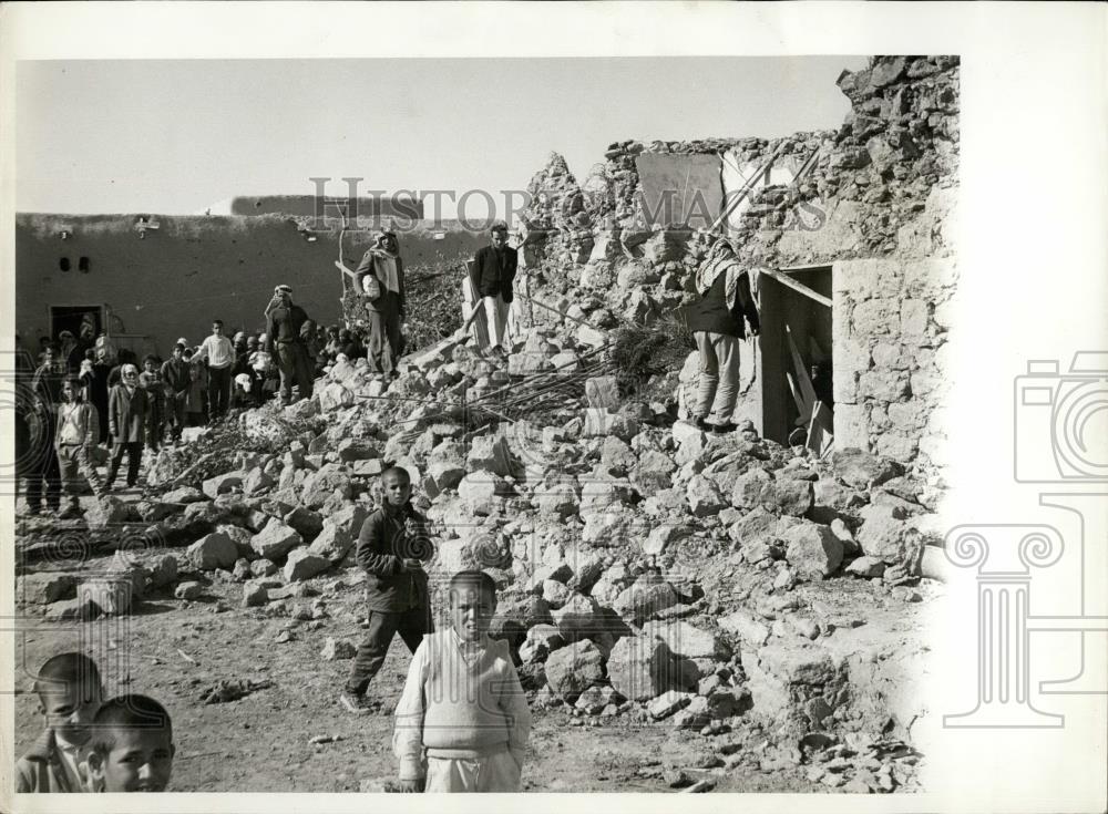 1968 Press Photo Bedouin Village Kafar Assad, Northern Jordan,Israeli air raid - Historic Images