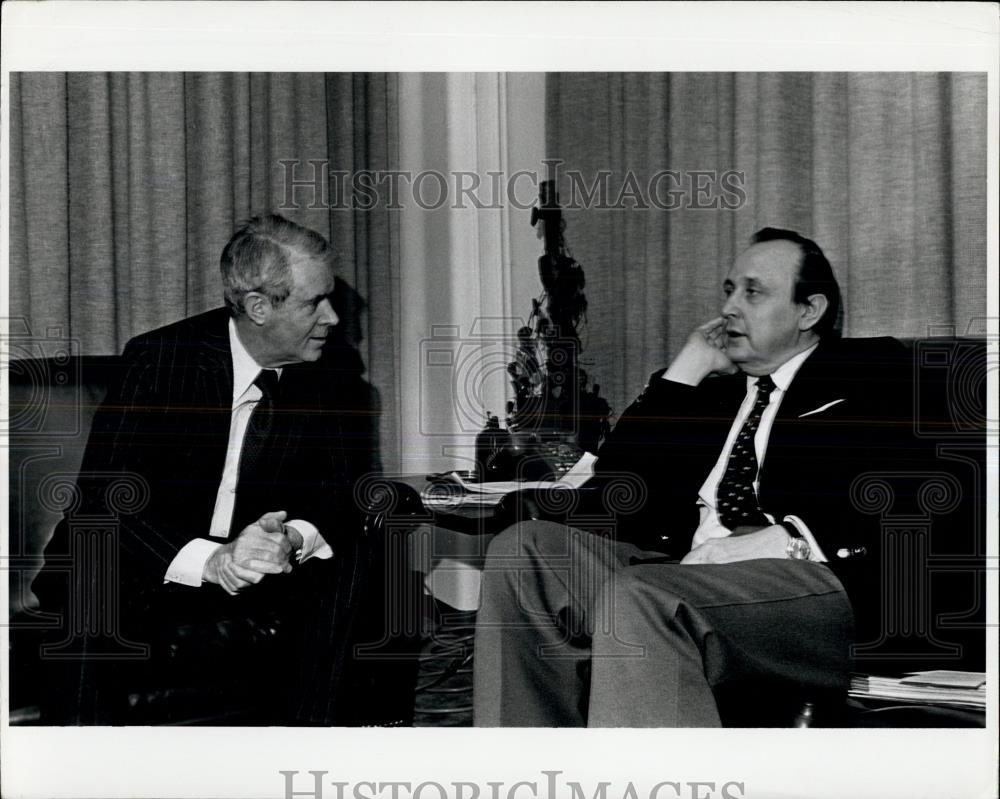 1978 Press Photo Cyrus R. Vance & Hans -Dietrich Genscher at US Mission - Historic Images