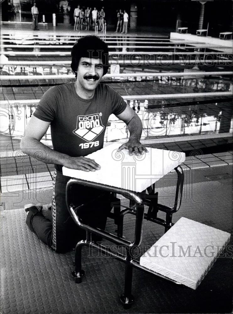 Press Photo Mark Spitz in the Federal Republic of Germany - Historic Images