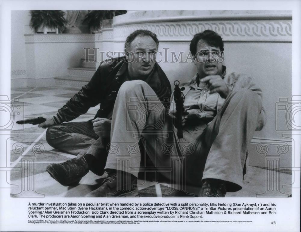 1991 Press Photo Loose Cannons Dan Aykoryd and Gene Hackman - cvp23098 - Historic Images