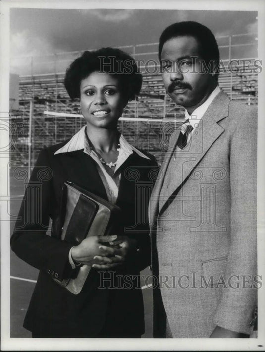 1978 Press Photo Joan Pringle and Jason Bernard in The White Shadow - cvp21546 - Historic Images