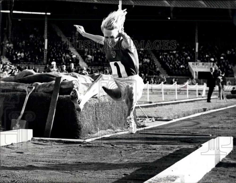 1966 Press Photo Russian long-jumper Tatyana Shchelkanova - Historic Images