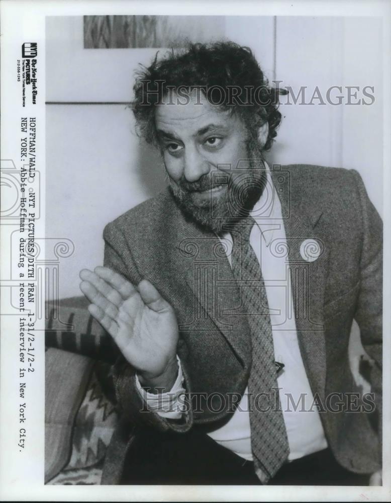 Press Photo Abbie Hoffman - cvp23937 - Historic Images
