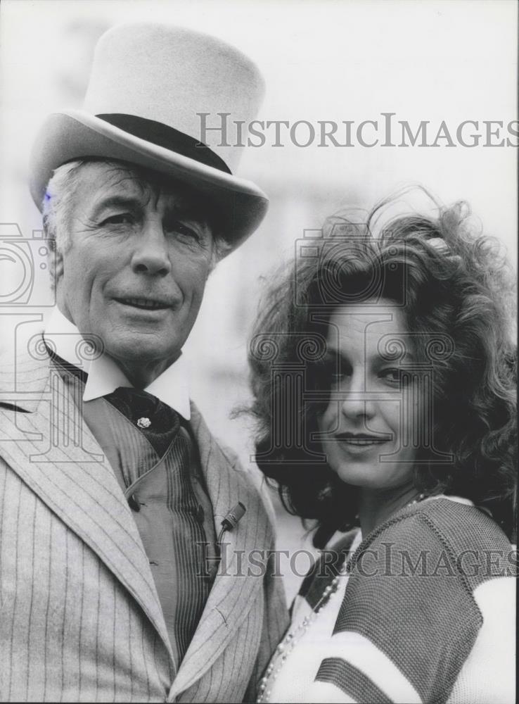 Press Photo actress Nicole Heesters and dad actor/singer Johannes Heesters - Historic Images