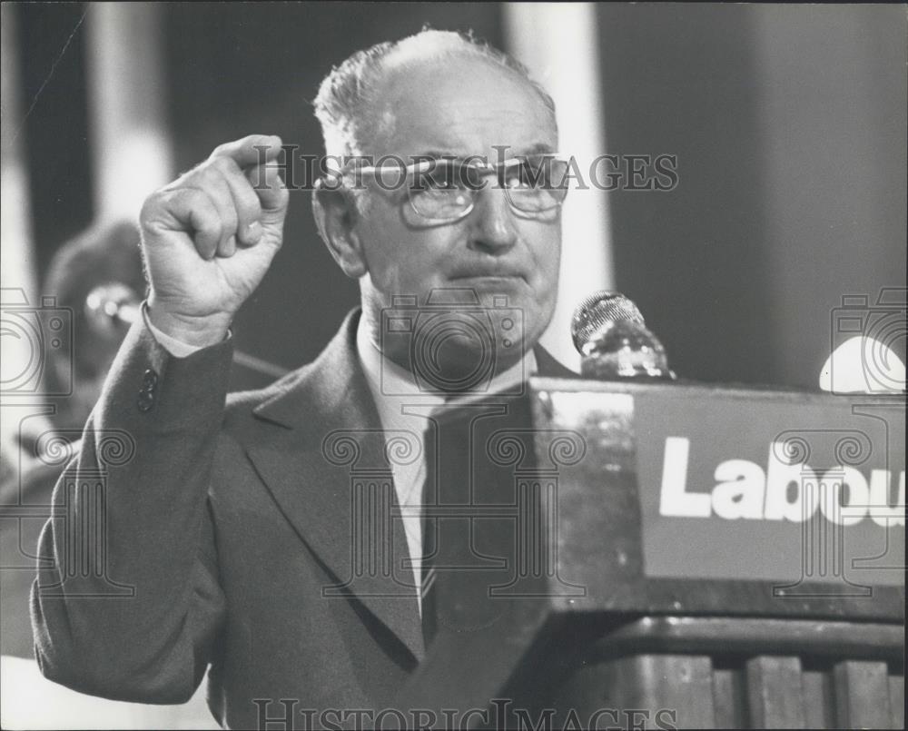 1976 Press Photo Hugh Scanlon - Historic Images