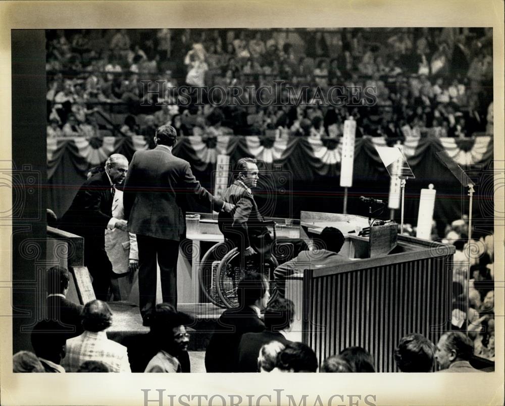 1976 Press Photo Wallace at the Democratic Convention - Historic Images