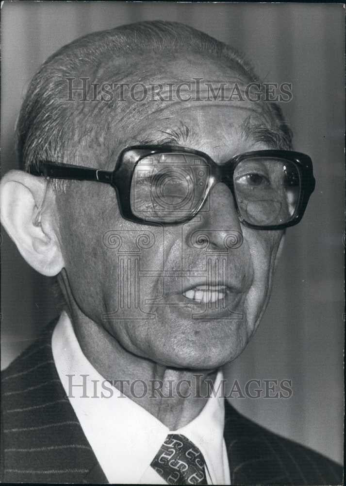 Press Photo Former tennis champion, Jean Borotra on Fair Play committee - Historic Images