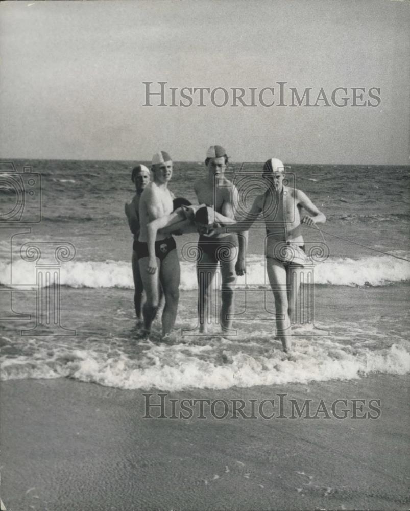 Press Photo Coastguard unit of Gordonstounm school in England - Historic Images