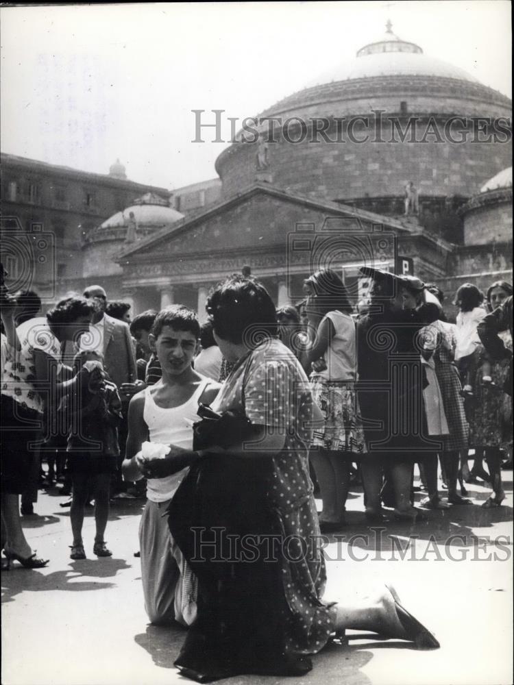 1962 Press Photo Italy Earthquake - Historic Images