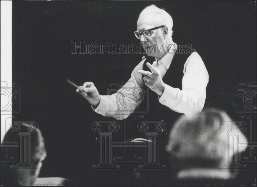 1971 Press Photo Conductor Eugen Jochum - Historic Images