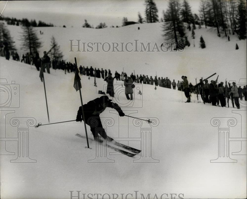 1948 Press Photo the WomenÃ¢â¬s Slalom Olympic Games ,Isabel Roe of G.B. - Historic Images