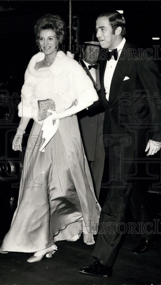 1970 Press Photo King Constantine &amp; Queen Ann Marie Attend Charity Gala - Historic Images