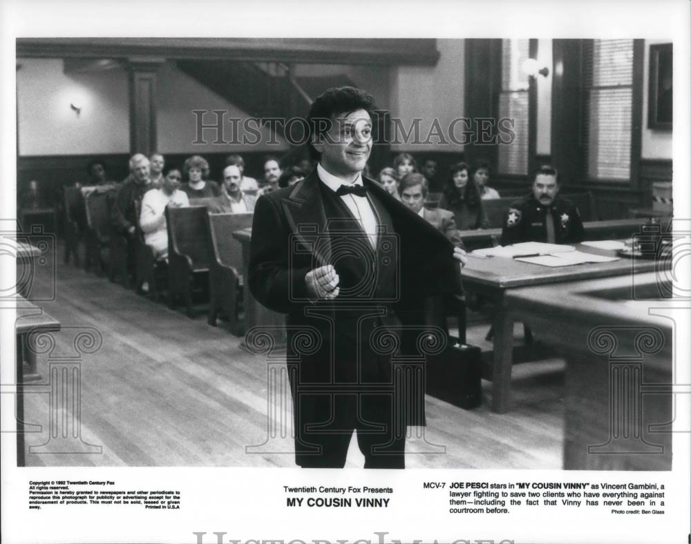1996 Press Photo Joe Pesci as Vincent Gamboni in My Cousin Vinny - cvp22989 - Historic Images