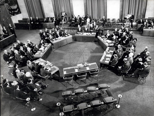 1973 Press Photo Geneva Peace-Conference on the Middle east - Historic Images