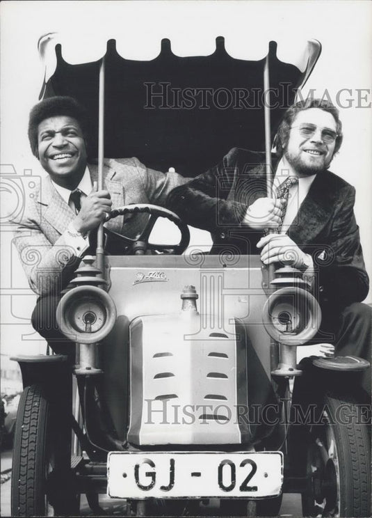 1971 Press Photo Composer & Bandleader Horst Jankowsky & Singer Roberto Blanco - Historic Images