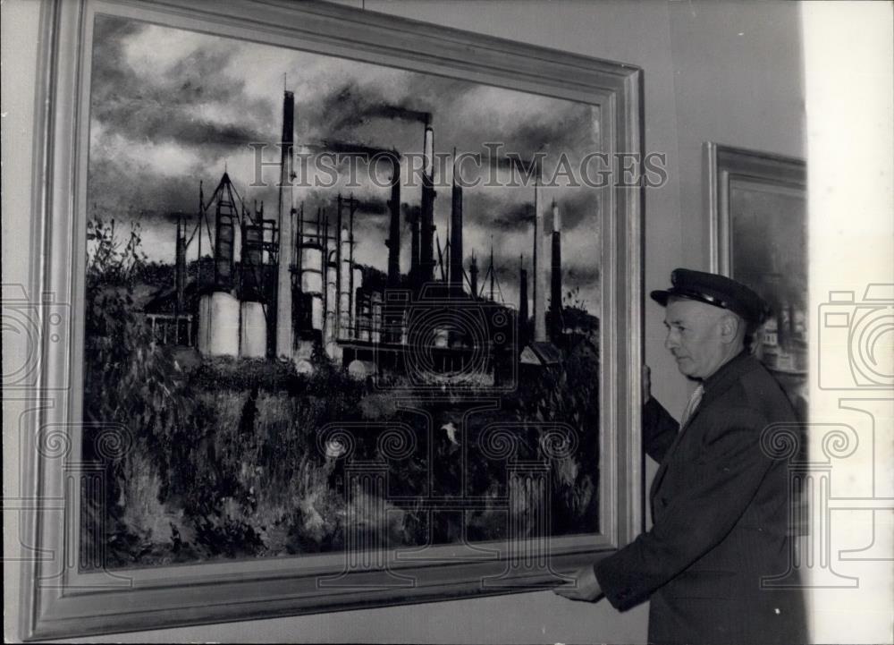 1959 Press Photo "Oil Refiniery at Petit Couronne" By Gaston Sebire - Historic Images